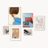 Set di 6 poster con cornice Artwall no. 19