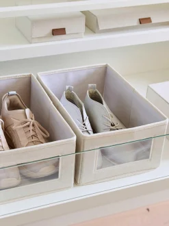Set di 2 scatole porta scarpe Premium