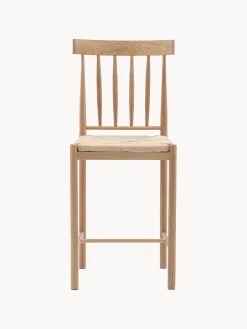 Set di 2 sedie alte in legno di quercia fatte a mano Eton