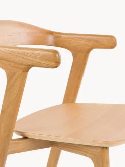 Set di 2 sedie con braccioli in legno Northwood