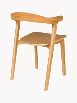 Set di 2 sedie con braccioli in legno Northwood