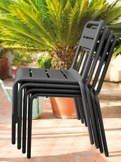 Set di 2 sedie da giardino impilabili Star