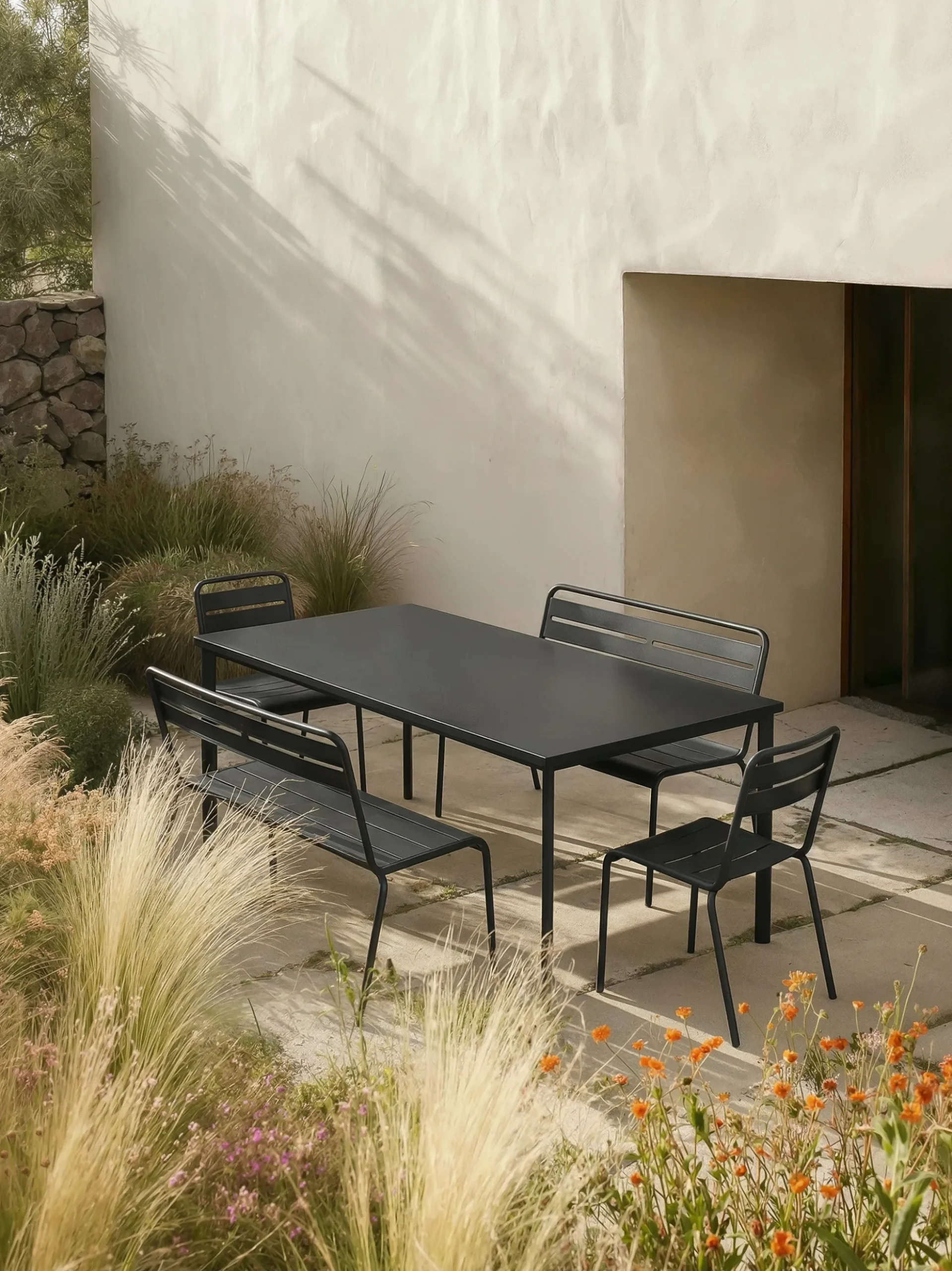 Set di 2 sedie da giardino impilabili Star