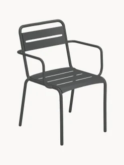 Set di 2 sedie da giardino impilabili con braccioli Star
