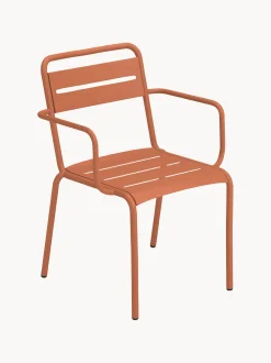 Set di 2 sedie da giardino impilabili con braccioli Star
