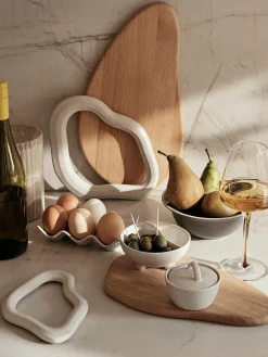 Set di 2 sottobicchieri fatti a mano Nordic Vanilla