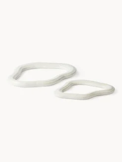Set di 2 sottobicchieri fatti a mano Nordic Vanilla