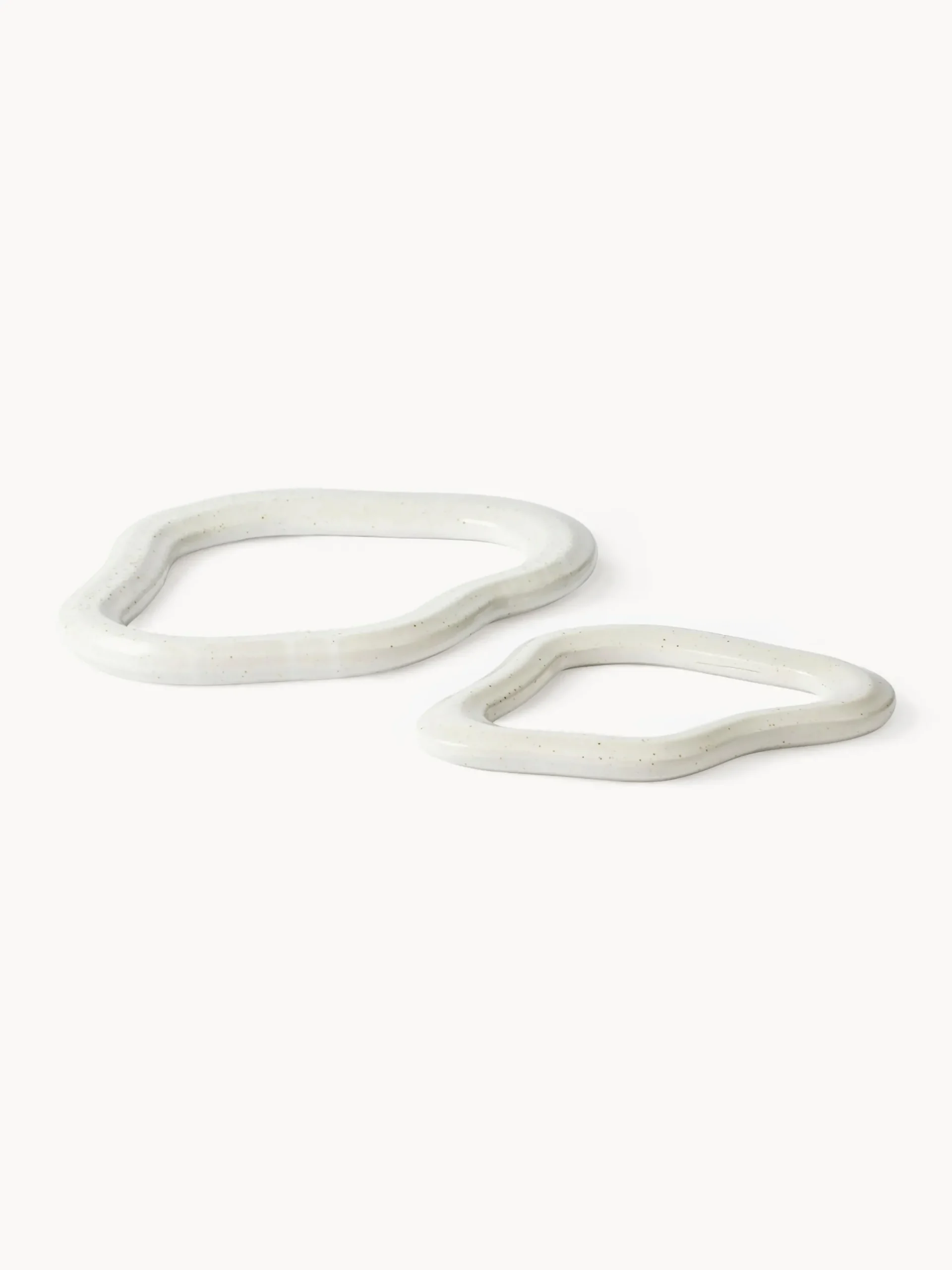 Set di 2 sottobicchieri fatti a mano Nordic Vanilla