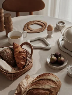 Set di 2 sottobicchieri fatti a mano Nordic Vanilla