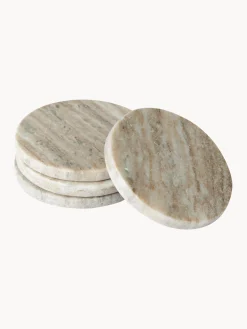 Set di 4 sottobicchieri in marmo Callum