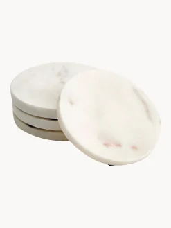 Set di 4 sottobicchieri in marmo Callum