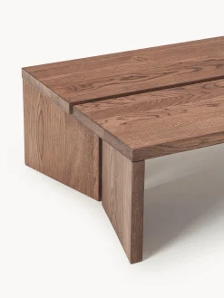 Set di 2 tavolini da salotto in legno di quercia Amad