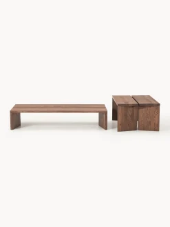 Set di 2 tavolini da salotto in legno di quercia Amad