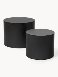 Set di 2 tavolini in legno Dan