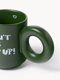 Set di 2 tazze impilabili in porcellana con motivo decorativo Tutti