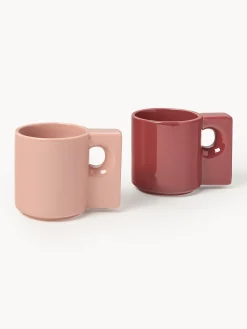Set di 2 tazze in porcellana Keira