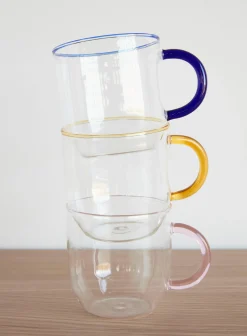 Set di 4 tazze in vetro soffiato Kiosk