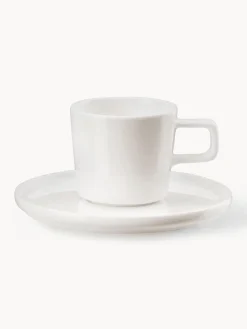 Set di 6 tazzine con piattino Fine Bone China Oco