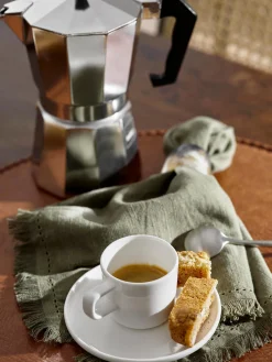 Set di 6 tazzine con piattino Fine Bone China Oco