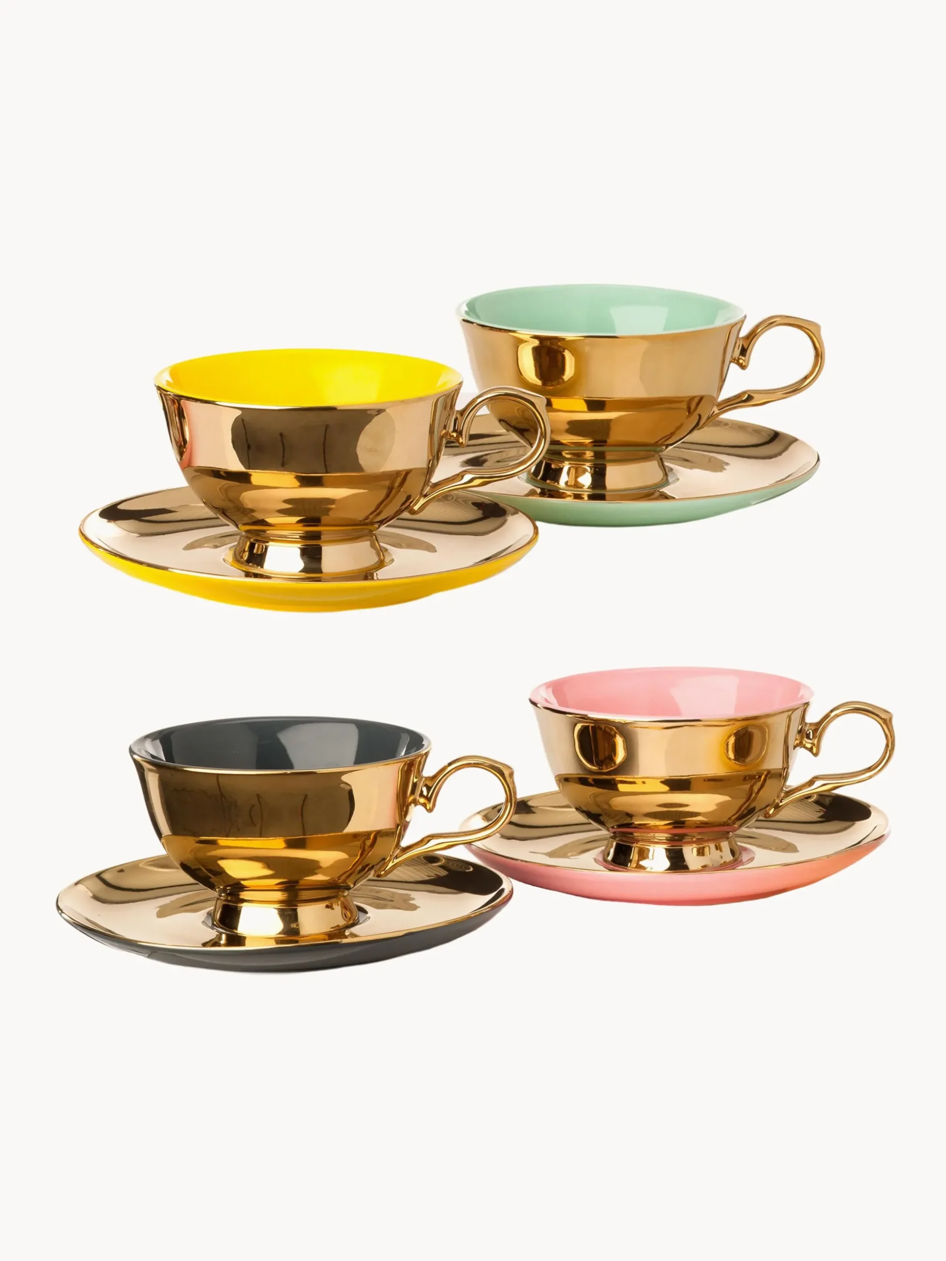 Set di 4 tazzine da caffè con piattino Legacy