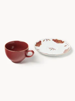 Set di 4 tazzine da caffè con piattino Mystic