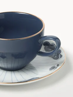 Set di 4 tazzine da caffè con piattino Mystic