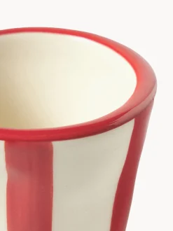 Set di 6 tazzine da caffè fatte a mano Righe