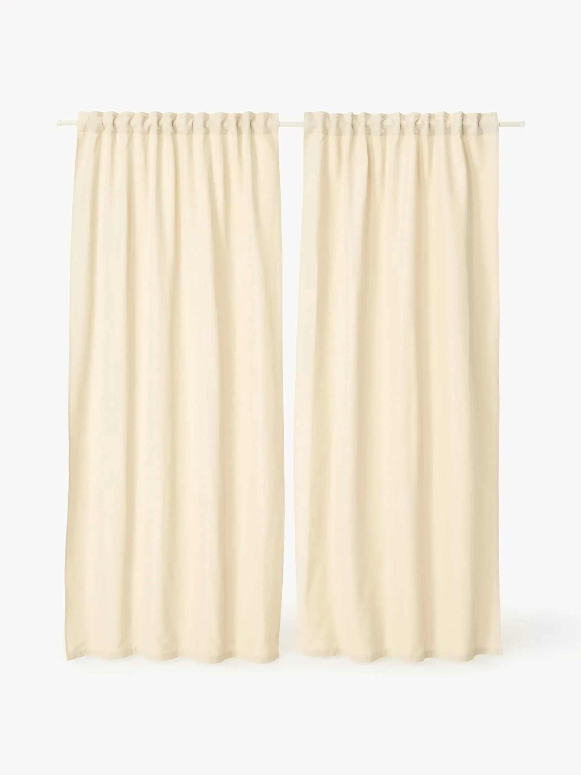 Set di 2 tende opache a righe Panama, larg. 140 cm