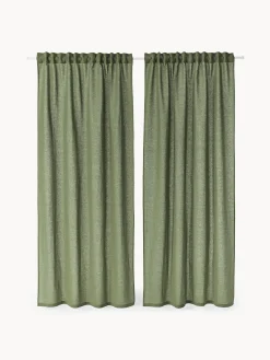 Set di 2 tende semitrasparenti con multibanda Sari, larg. 140 cm