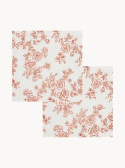 Set di 2 tovaglioli in cotone Whimsical Rose