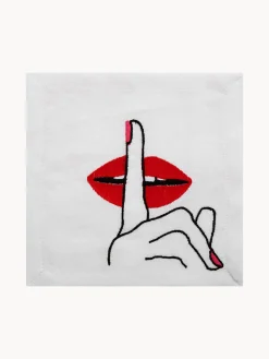 Set di 4 tovaglioli in lino Lips