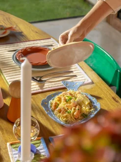 Set di 2 vassoi da portata fatti a mano con coperchio Tureen