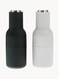 Set macina sale e pepe con coperchio in acciaio inossidabile Bottle Grinder 2 pz