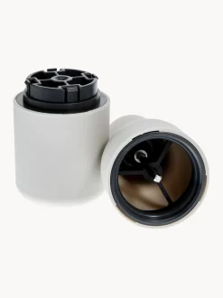 Set macina sale e pepe con coperchio in acciaio inossidabile Bottle Grinder 2 pz