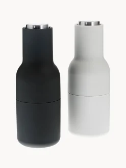 Set macina sale e pepe con coperchio in acciaio inossidabile Bottle Grinder 2 pz
