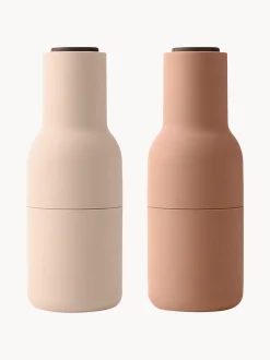 Set macina sale e pepe con coperchio in legno di noce Bottle Grinder 2 pz