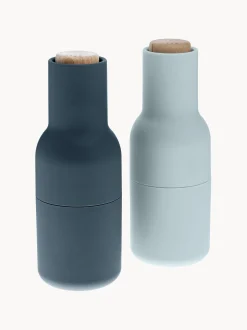 Set macina sale e pepe con coperchio in legno di faggio Bottle Grinder 2 pz
