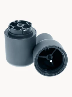 Set macina sale e pepe con coperchio in legno di faggio Bottle Grinder 2 pz