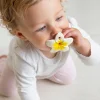 Set 3 massaggiagengive per neonati fatti a mano con sonaglio Newborn