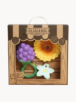 Set 3 massaggiagengive per neonati fatti a mano con sonaglio Newborn