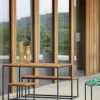 Set mobili da giardino in legno di robinia Alois 4 pz