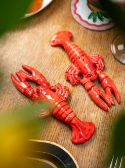 Set saliera e pepiera dipinte a mano Lobster, set da 2