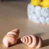 Set saliera e pepiera in dolomite dipinte a mano Shell 2 pz