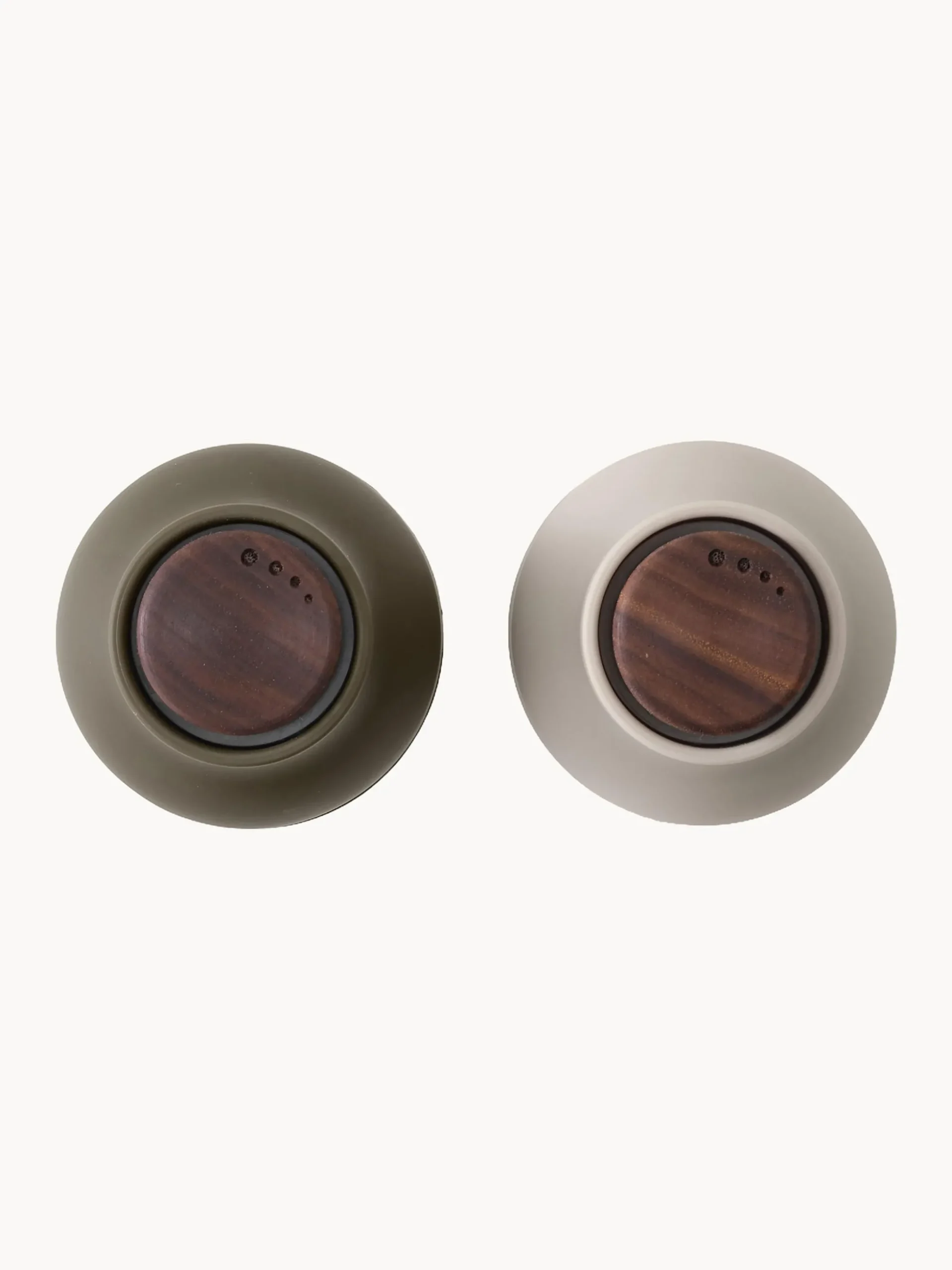 Set saliera e pepiera piccole con coperchio in legno di noce Bottle Grinder 2 pz