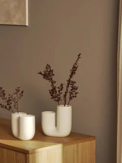 Set 2 vasi di design fatti a mano in gres Filicio