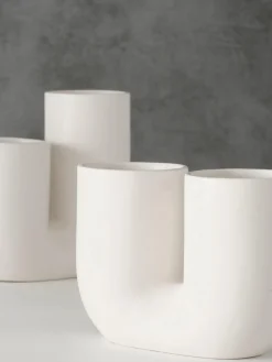 Set 2 vasi di design fatti a mano in gres Filicio