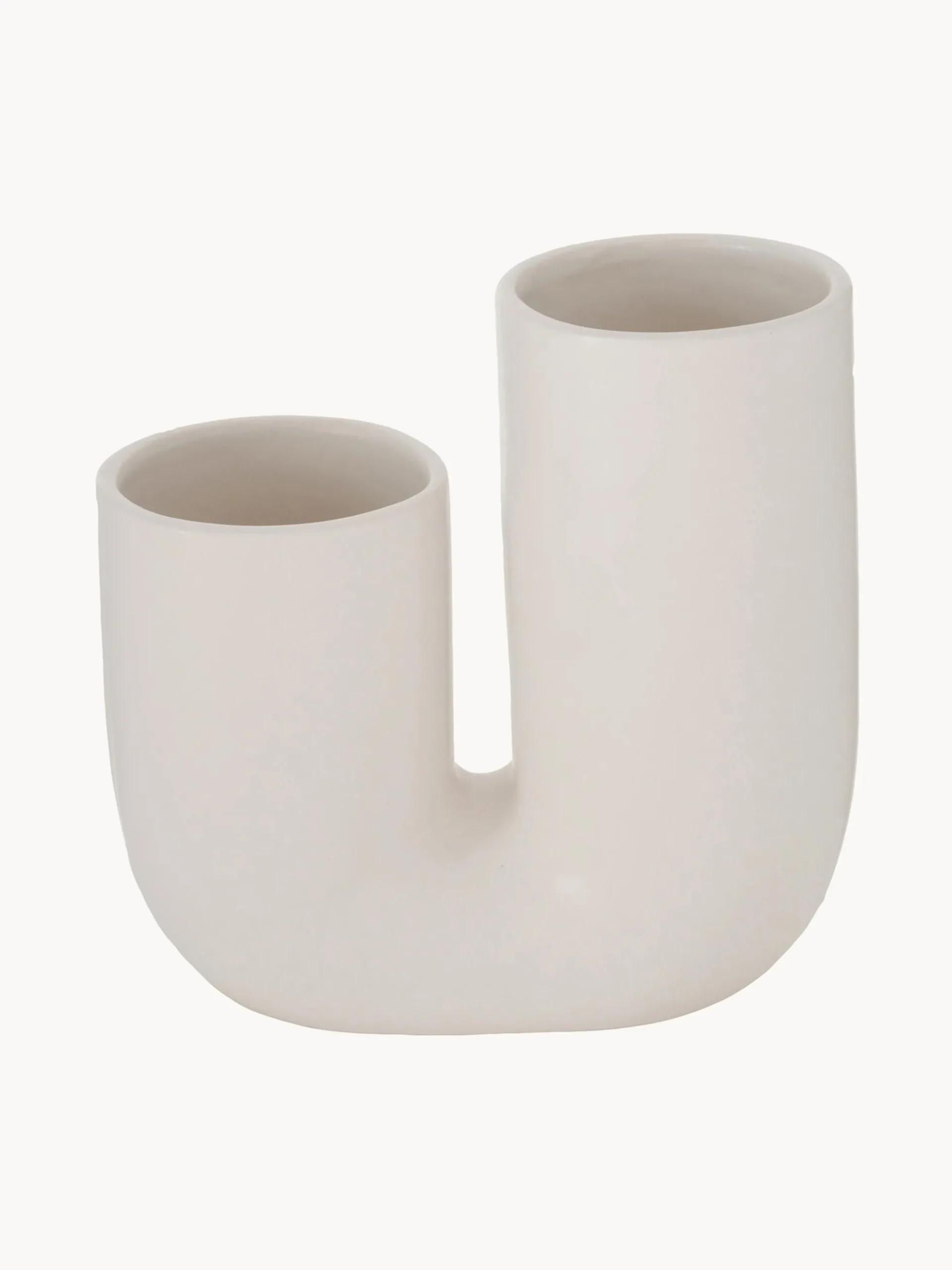 Set 2 vasi di design fatti a mano in gres Filicio