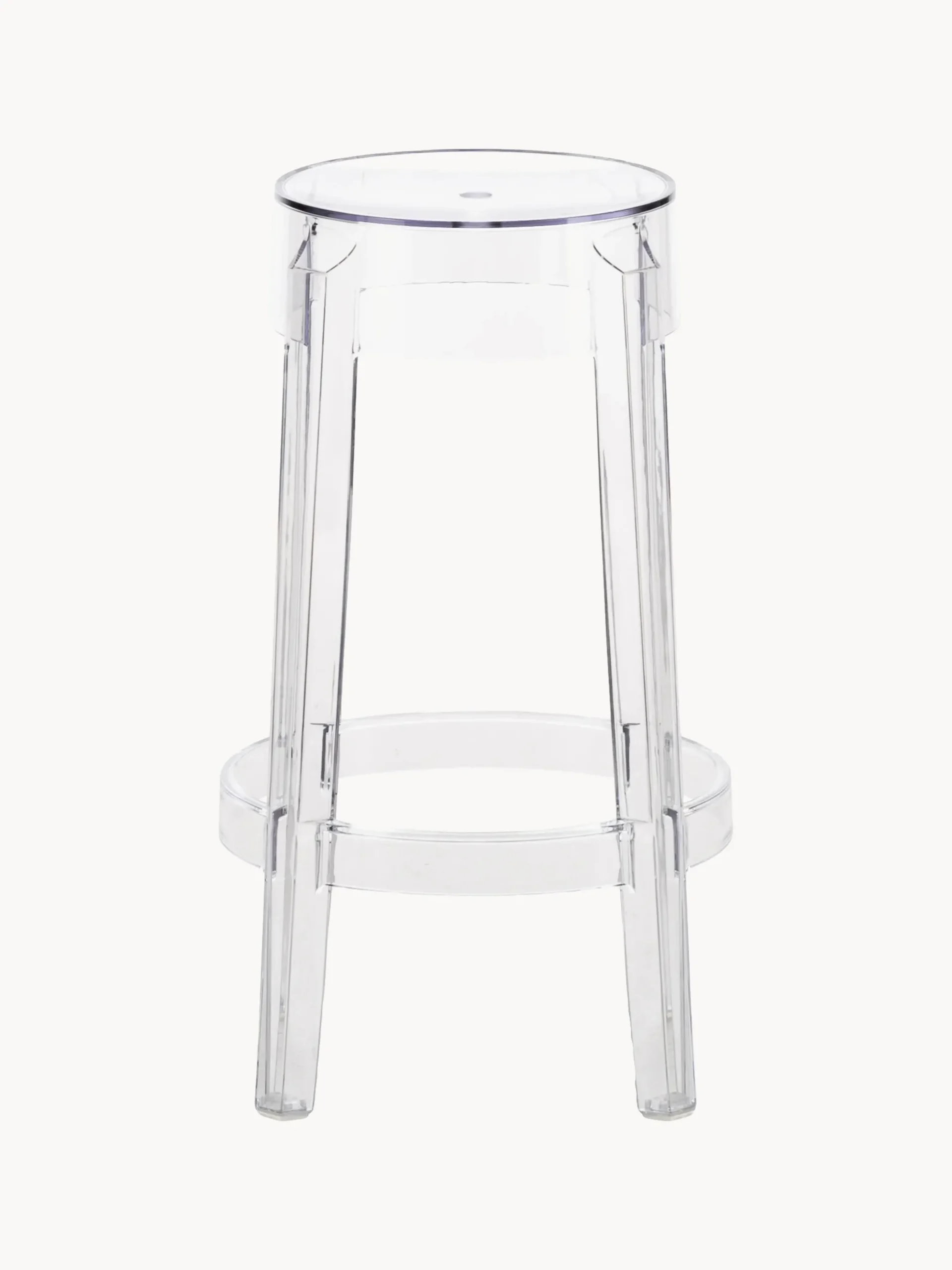 Sgabello alto di design Charles Ghost