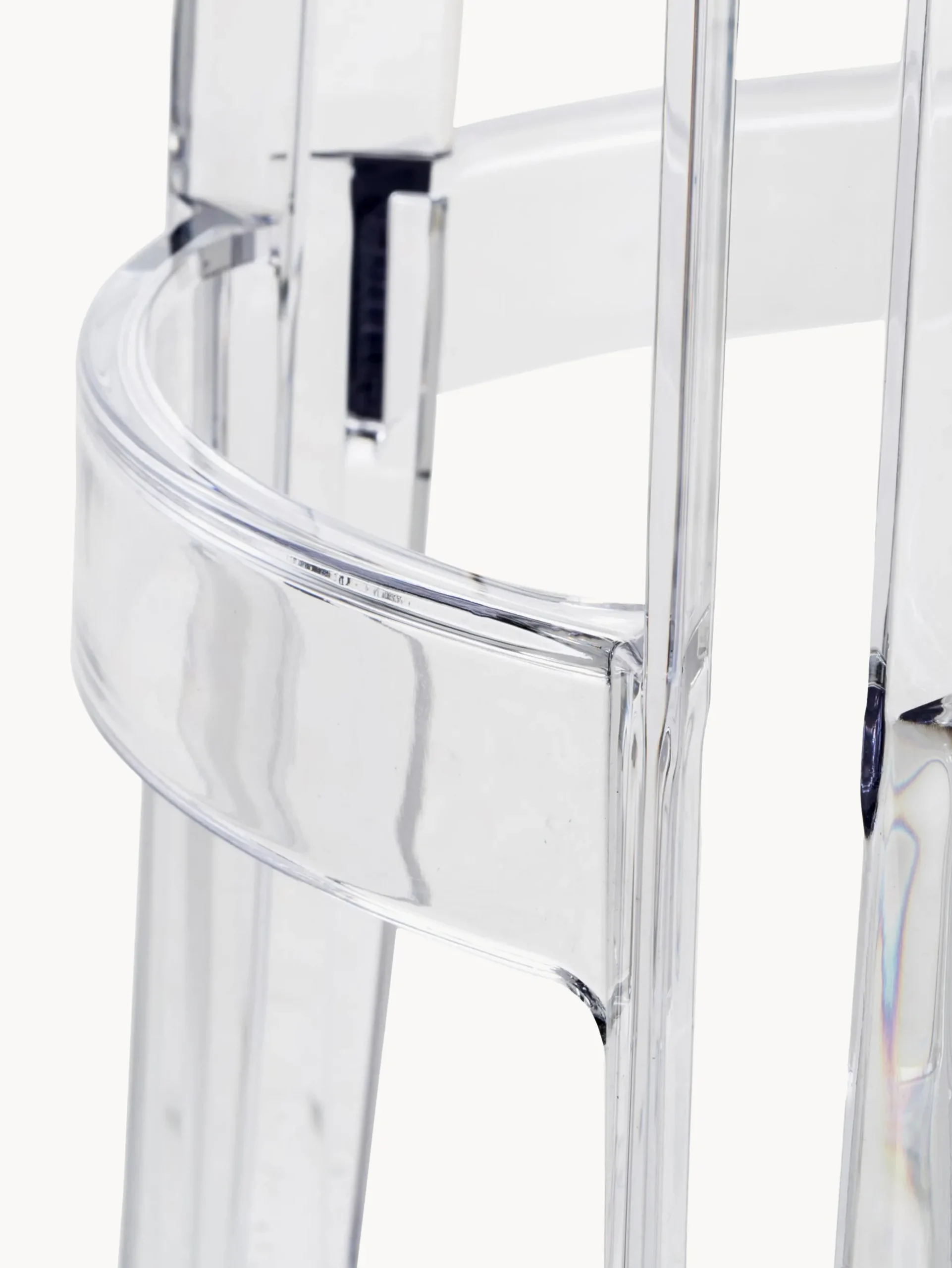Sgabello alto di design Charles Ghost