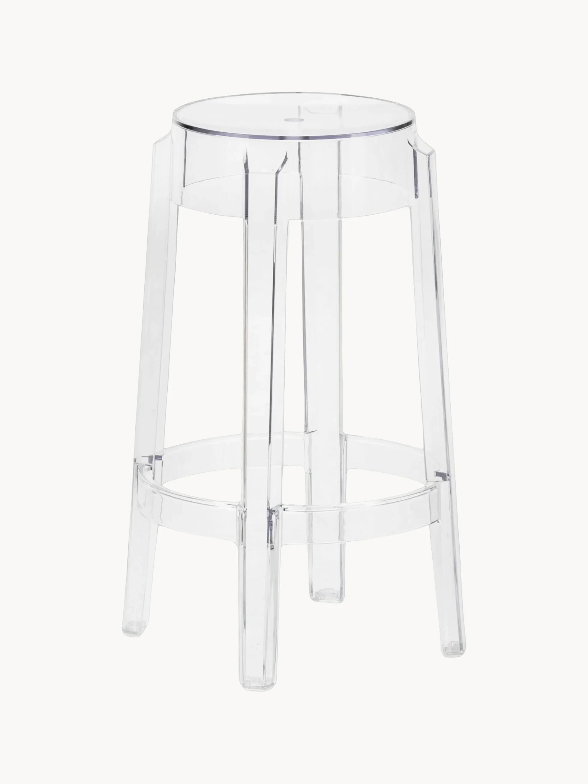 Sgabello alto di design Charles Ghost